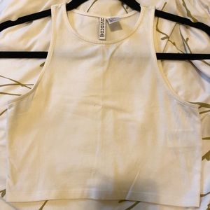 H&M Basic White Crop-Top